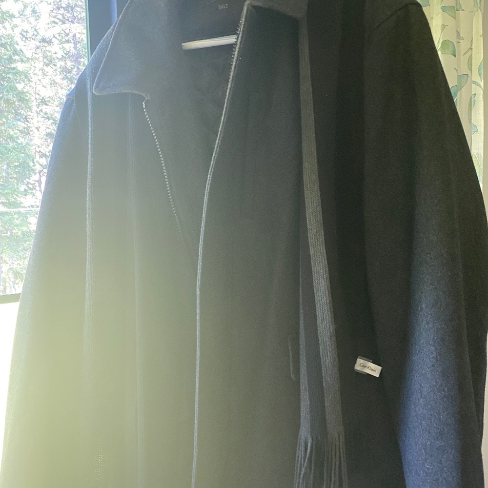 Men’s 3X Calvin Klein woolen winter coat-NWT!